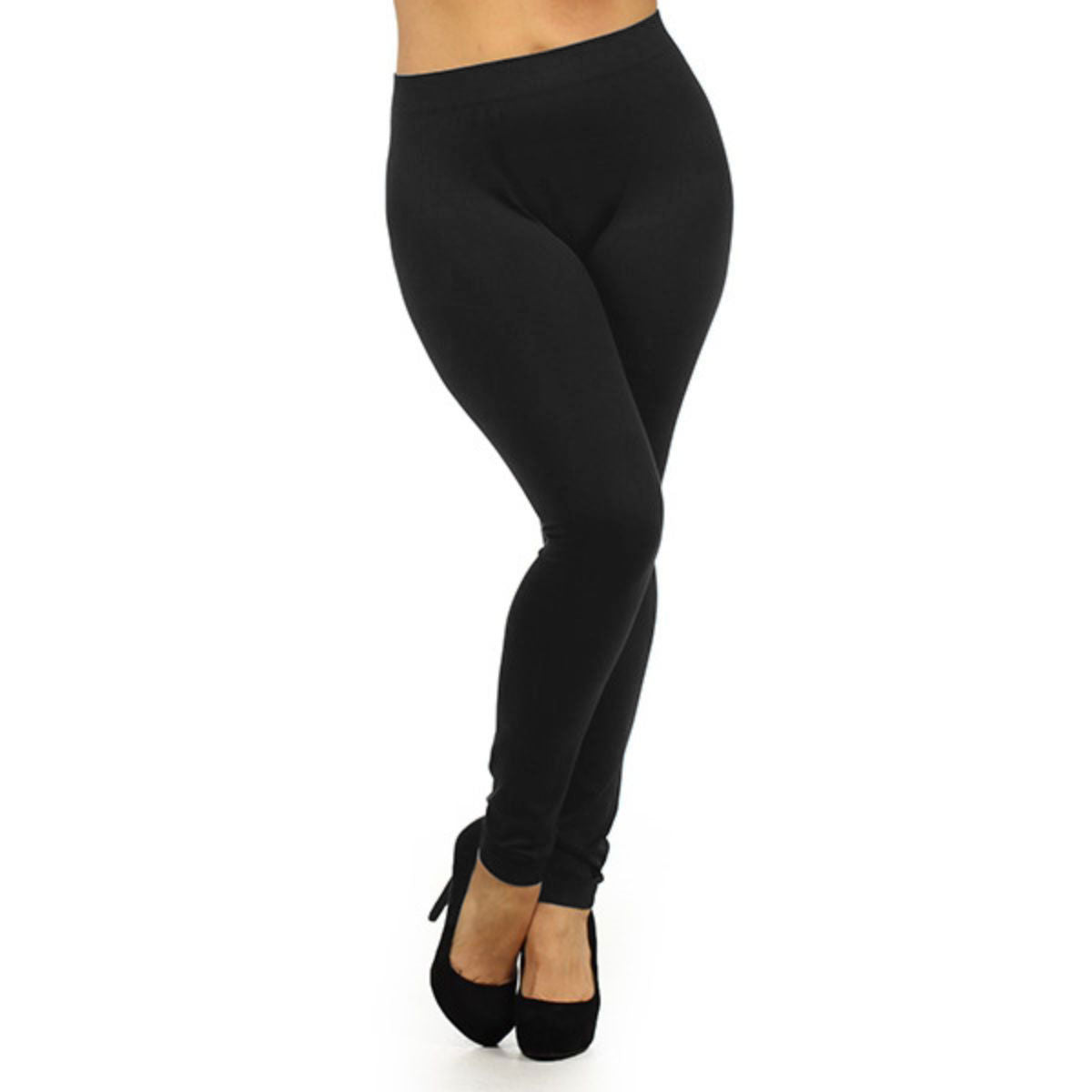 Black Seamless Full Length Leggings